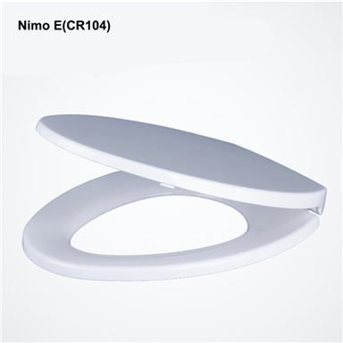 Scaun de toaletă cu închidere lentă alungit