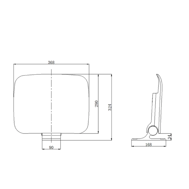 Black Shower Stool